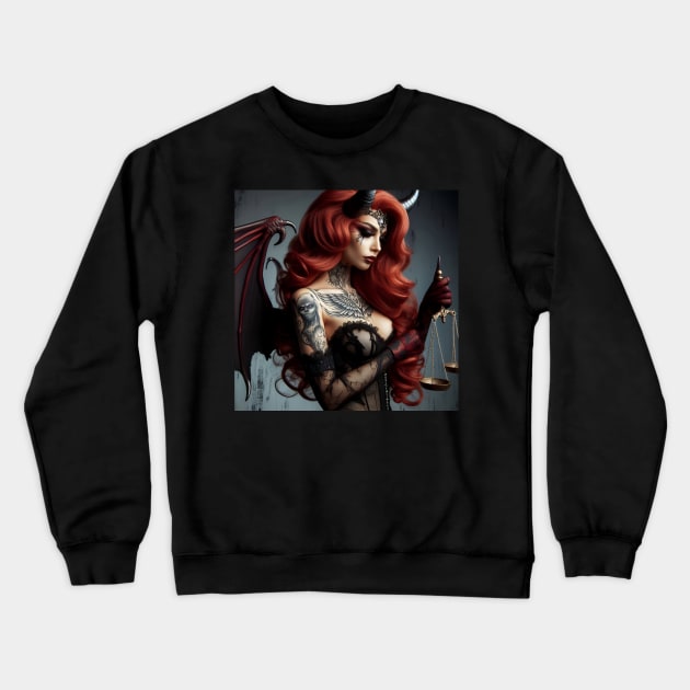 Lilith: Scales of Vengeance Crewneck Sweatshirt by Delulu Designs